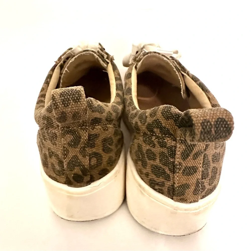 Yellow Box Cheetah Platform Sneakers Size 7